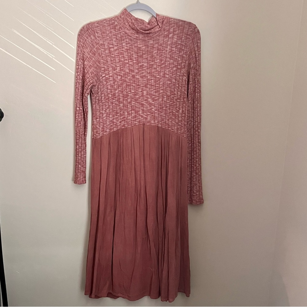Urban Flamingo Turtleneck Dress